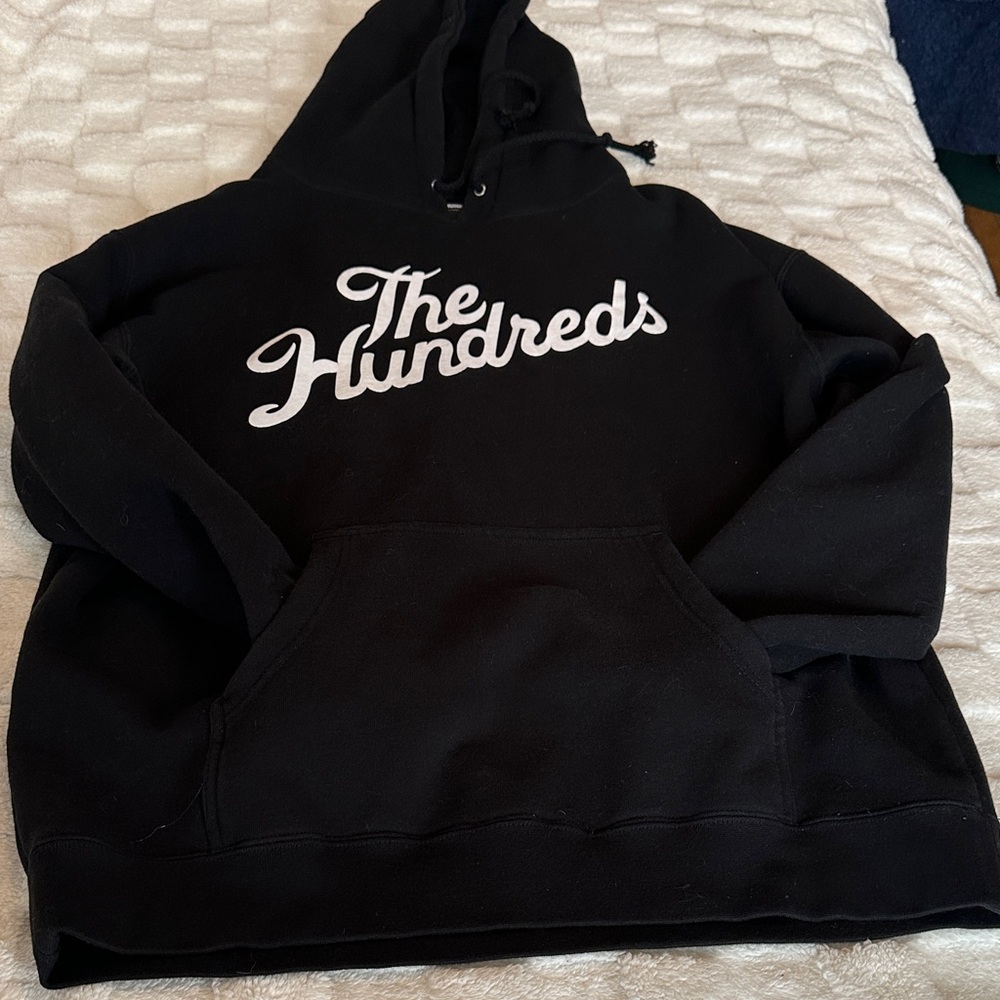 The Hundreds Black Hoodie with White Logo